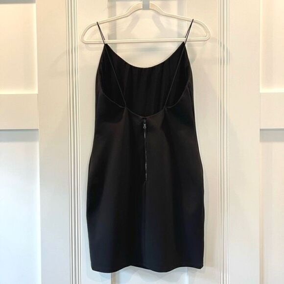 Alice + Olivia Women’s 10 Black Nelle Fitted Mini Sleeveless Dress Stretch - Picture 8 of 15